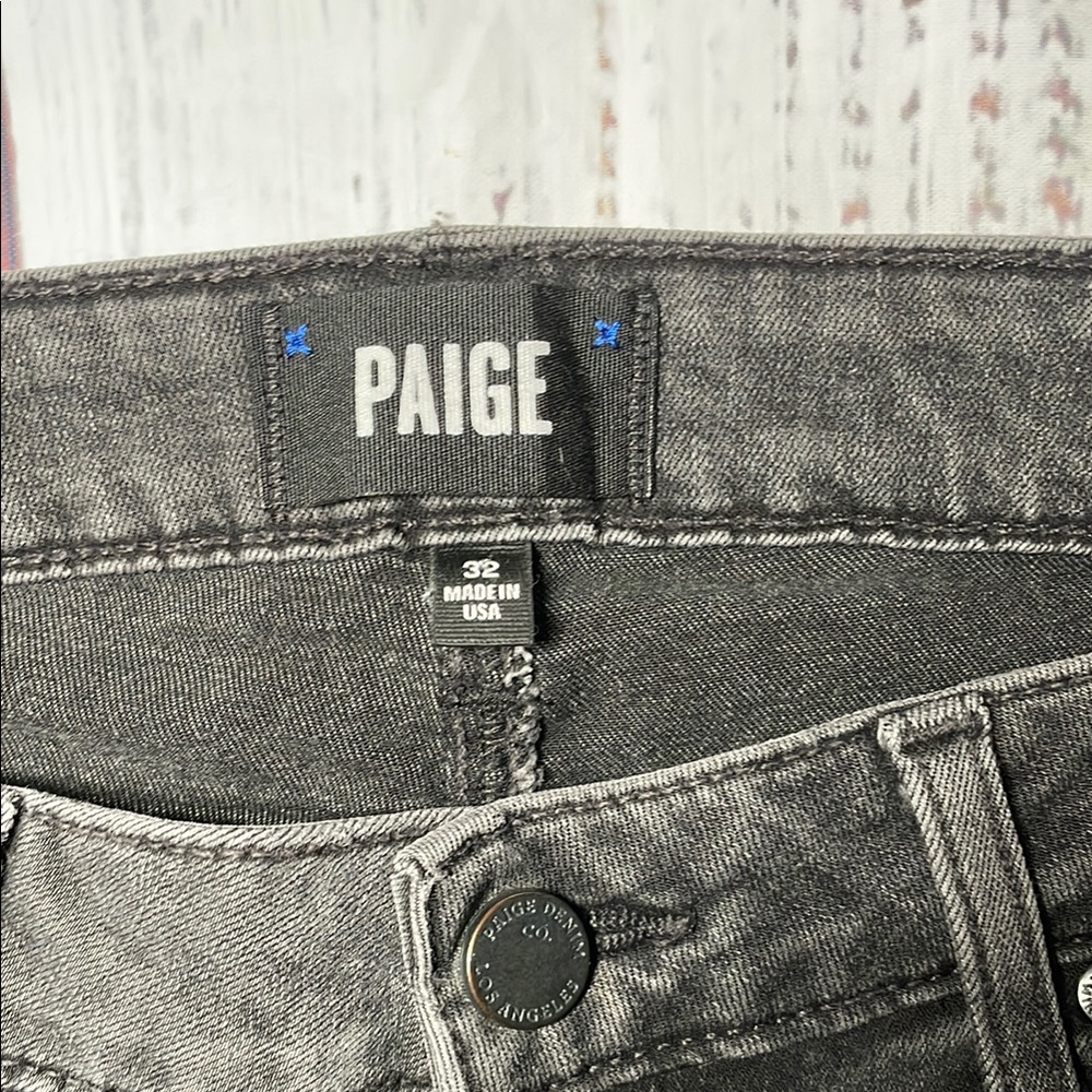 PAIGE Black Skinny Jeans Stretchy Denim - Picture 2 of 11